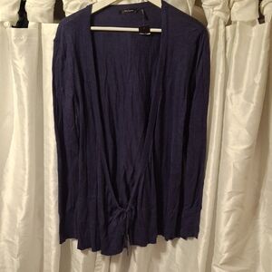 Daisy Fuentes Deep Blue/Purple Cardigan Lg 💖💖💖💖